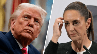Los presidentes Donald Trump y Claudia Sheinbaum.